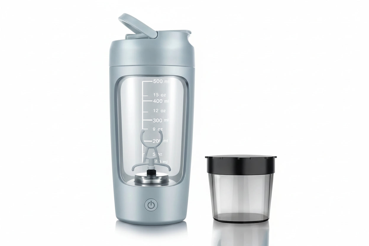 USB Rechargeable Electric Protein Shaker Bottle, Mix Protein Anywhere Anytime, Portable Blender, Gym Pre-Workout Mix